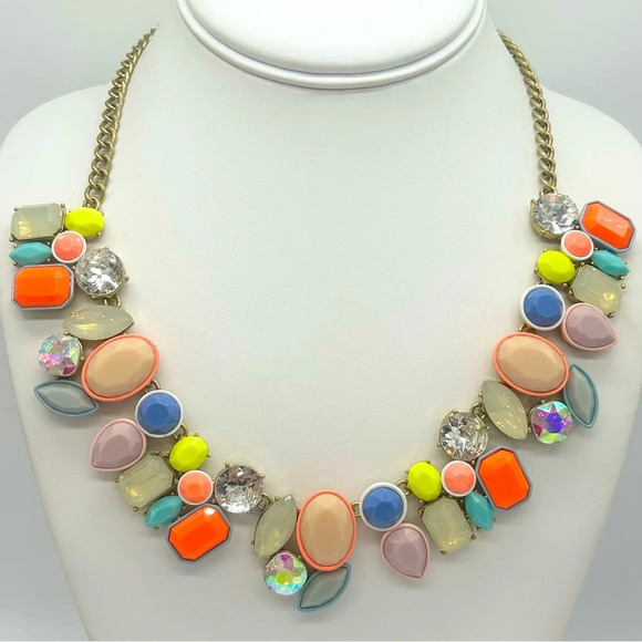 J. Crew Neon Brulee Necklace - Picture 1 of 6